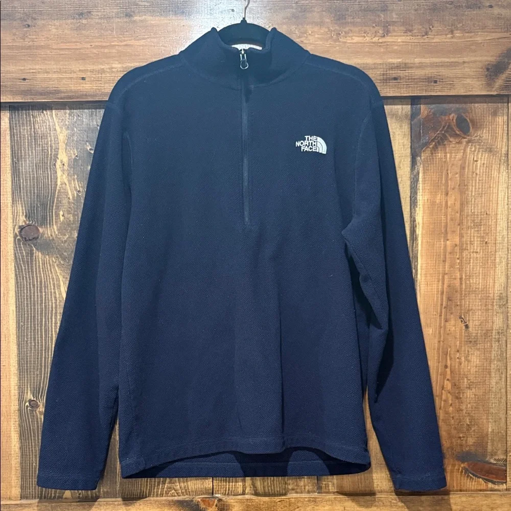 The North Face Fleece 1/4 Zip Pullover‎ - Navy Blue - Size Large